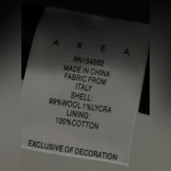 AREA Crystal Heart Cutout Short in Black Sz 0 XS - Picture 12 of 15